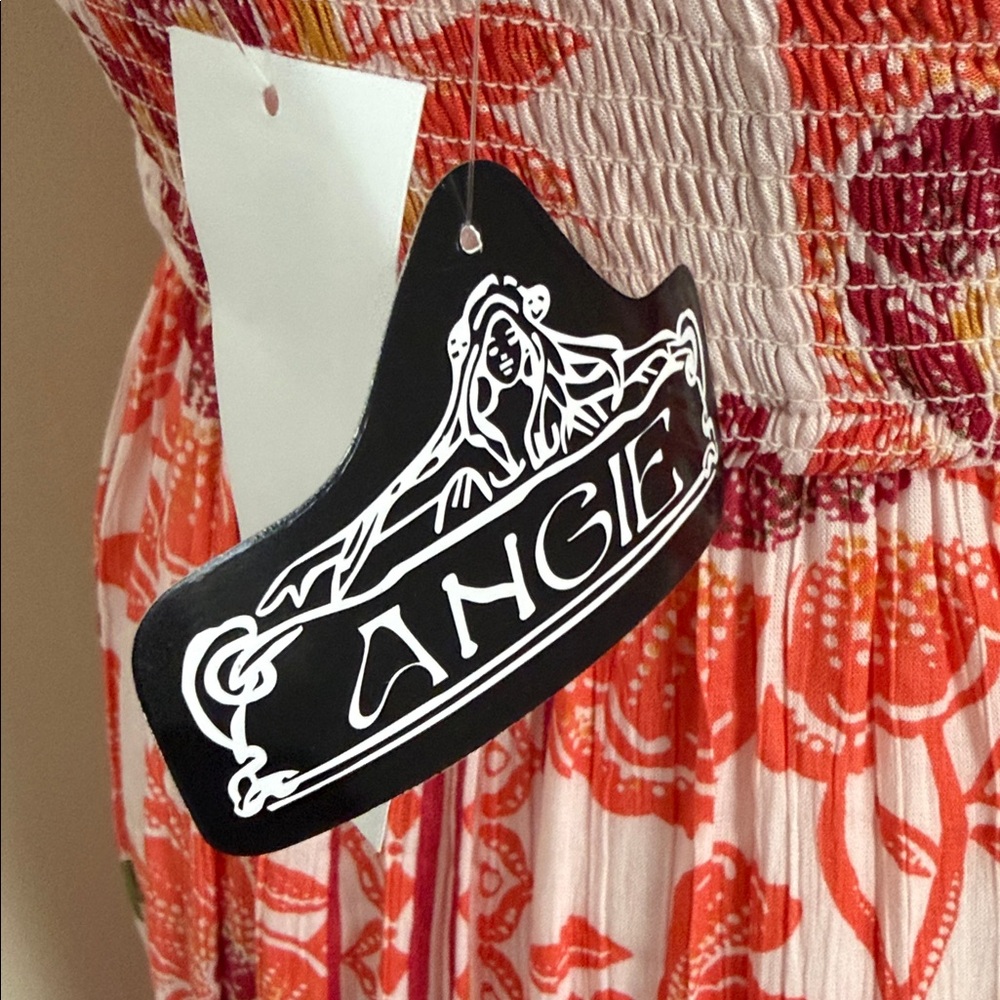 New Angie Red and Pink Floral Dress - Picture 10 of 15